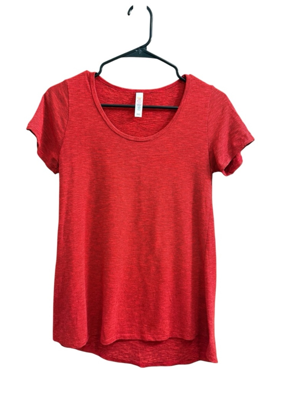 LulaRoe Perfect T Classic Scoop Neck Women’s XXS Top - Red